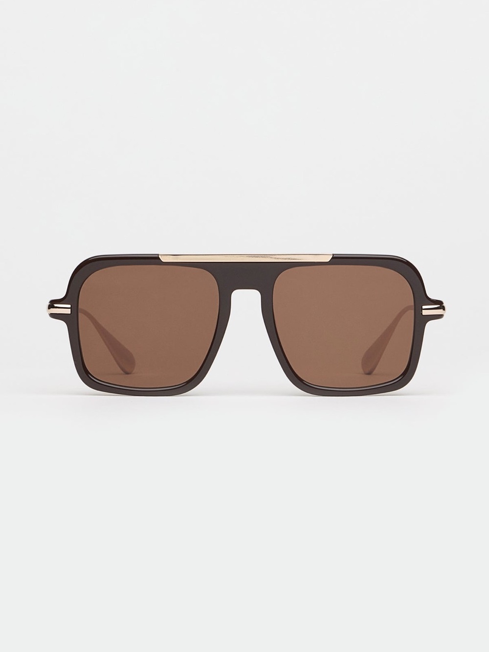 Past Midnight The Retro Brown Sunglasses